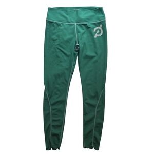 Peloton Green High Rise Scallop Hem Leggings Performance Fabric Women's Size‎ L